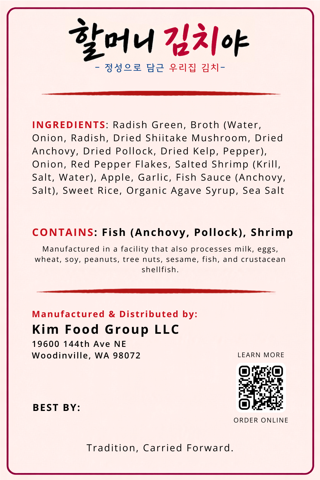 Radish Green Kimchi